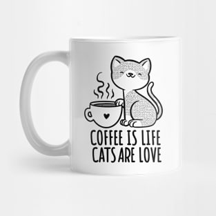 Cat Coffee Love Mug